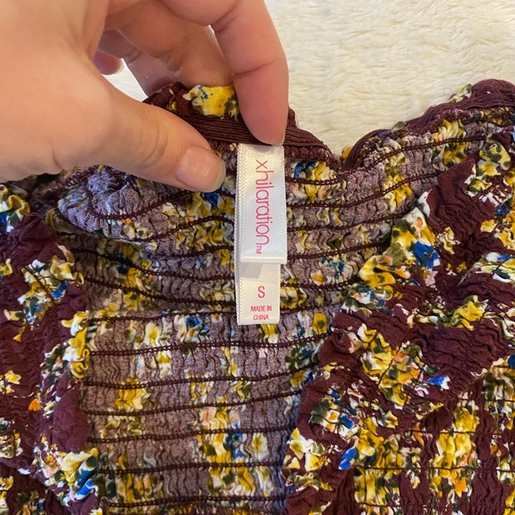 XHILARATION  off the shoulder crop top Size S - Picture 2 of 3